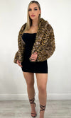 NICOLE FUR LEOPARD JACKET