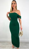 BRIELLE RUCHED MAXI DRESS