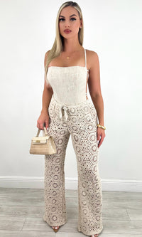 MELINDA CROCHET PANT SET