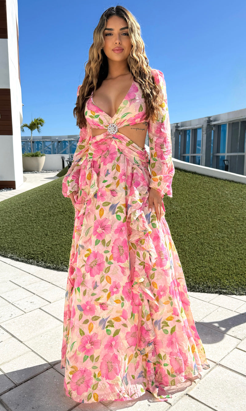 TATY FLORAL MAXI DRESS