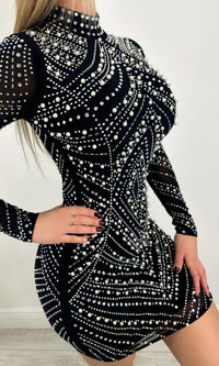 PAOLA RHINESTONE BODYCON MINI