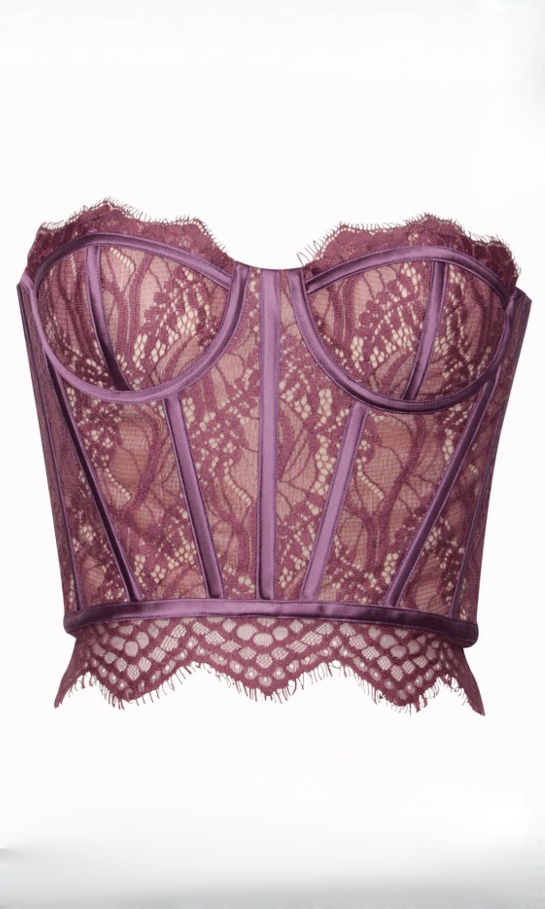 Lace to the Top Strapless Lace Corset Top